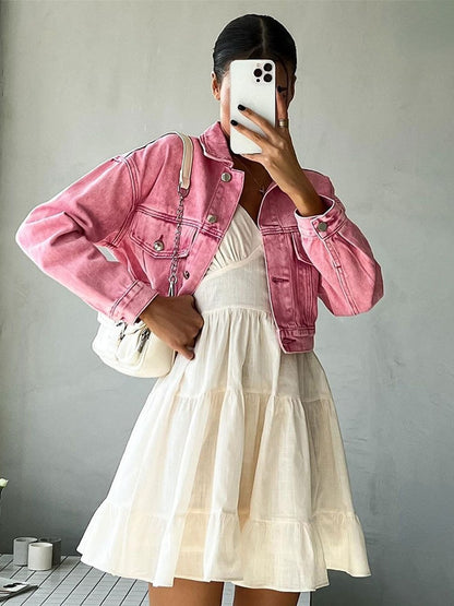 Onbely robe courte trapèze unicolore coton dos nu à fines brides col en V mode décontractée tous les jours vacances