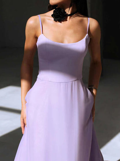 Onbely robe longue bustier à fines brides avec volants, élégante et douce pour cocktail et bal de promo