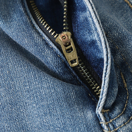 Onbely Jeans Flare Évasé avec Poches et Fermeture Éclair pour Femme Style Mode