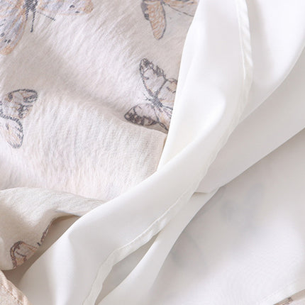 Onbely Robe longue à imprimé papillon avec fines bretelles