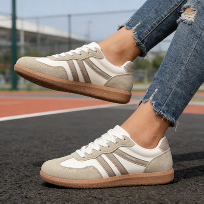 Extra Wide Fit Suede Trainers for Women | Orthopedic Support & Everyday Comfort