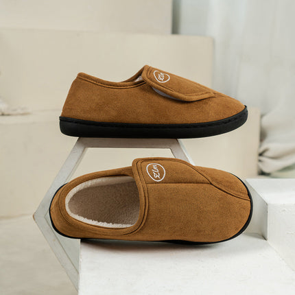 Women's Adjustable Wide Fit Slippers | Non-Slip Cosy Warm Fleece