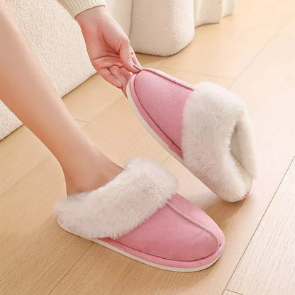 Chaussons Confortables et Chauds pour Femme – Fausse Fourrure, Antidérapants, Soin des Pieds