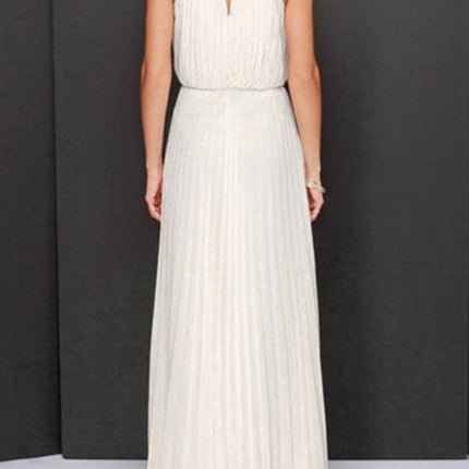 Onbely robe longue bal de promo élégant plissé - onbely