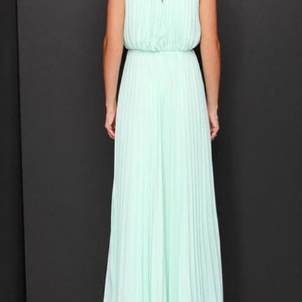 Onbely robe longue bal de promo élégant plissé - onbely